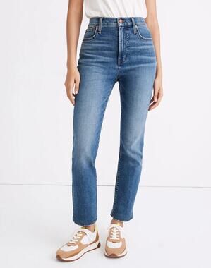 Madewell Slim Demi-Boot Distressed Raw Hem Jeans Size 27